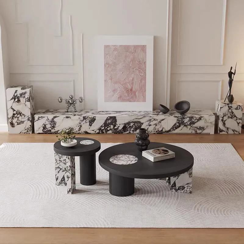 Italian Minimalist Coffee Table Living Room Black Modern Luxury Coffee Table Unique Design Mesas De Centro Para Sala Furniture