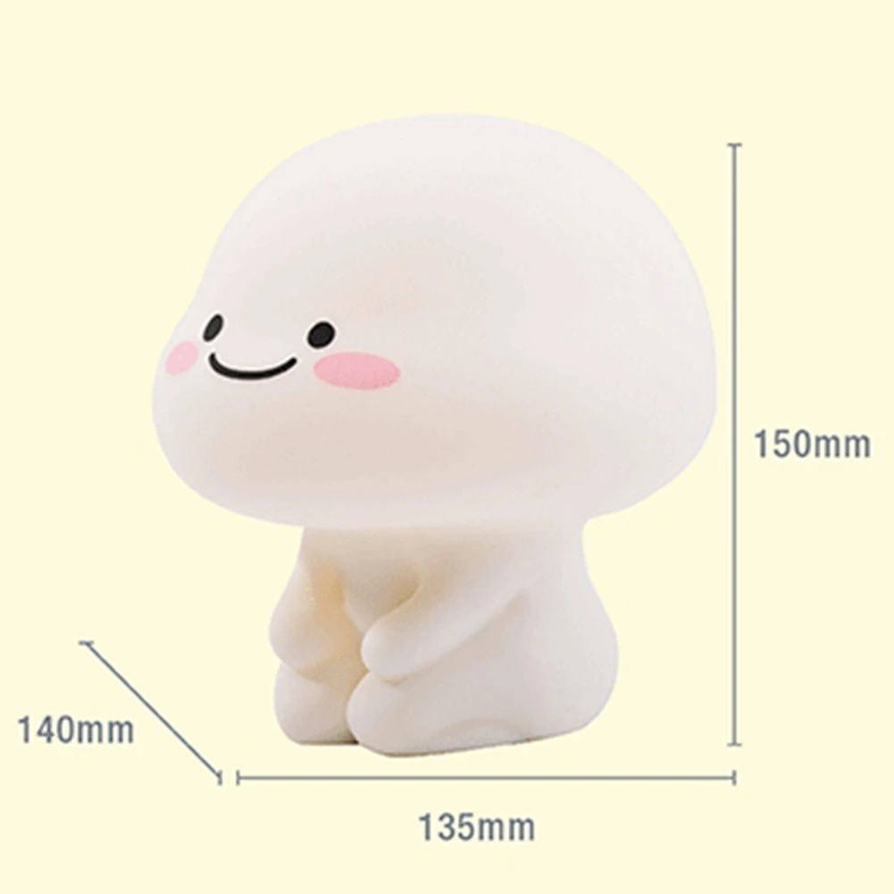 Imagem -03 - Clean Baby Silicone Timing Night Light Lâmpada de Mesa Infantil Quarto Cabeceira do Sono Carregamento