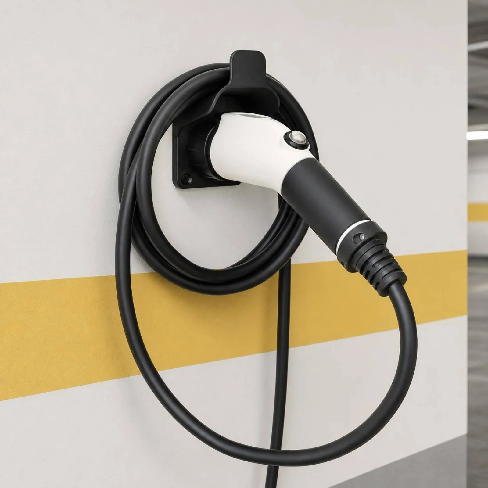 7 Contact Charging Socket Holder Fireproof Electric Vehicle Plug Holder Charging Connector Cradle UL94 V-0 for Garage