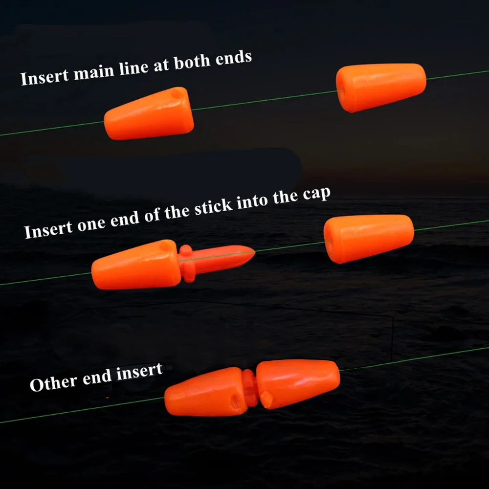 

20pcs Fishing Line Apo Sliding Downward Float S M L Size Blocker Stop Connection Hard Float Sea Fish Tackle Tool Accessories