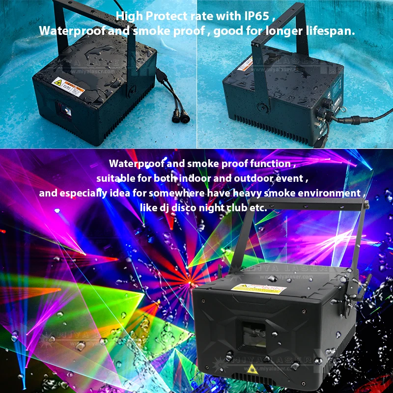 High power 15W RGB Animation Laser App Control Suitable for Stage Wedding Music Festival T Show Dj Disco
