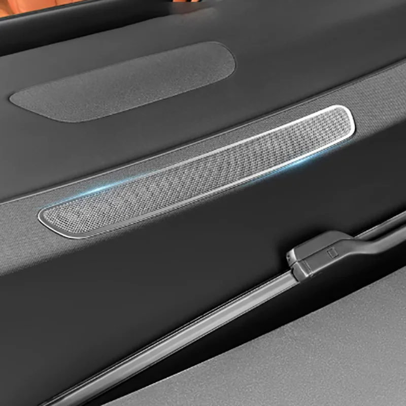 For BYD SEALION 7 EV Stainless Steel Dash Air Vent Speaker Dust Cover Front Windshield Outlet Metal Decor Interior Accessories