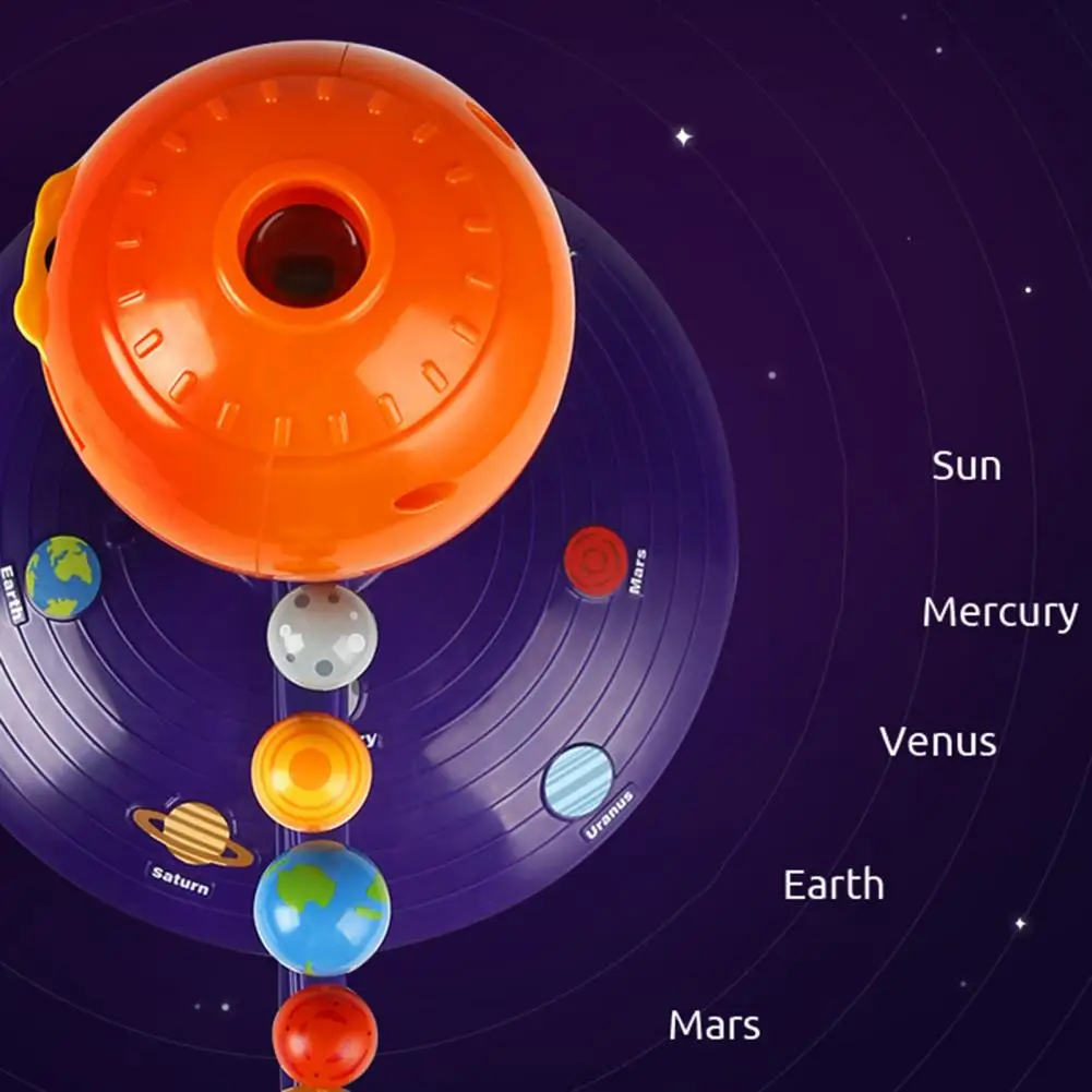 Learning Tool Kids Planetary Model Easy Installation Scientific Cognition Excellent Solar System Planetarium Model Kit
