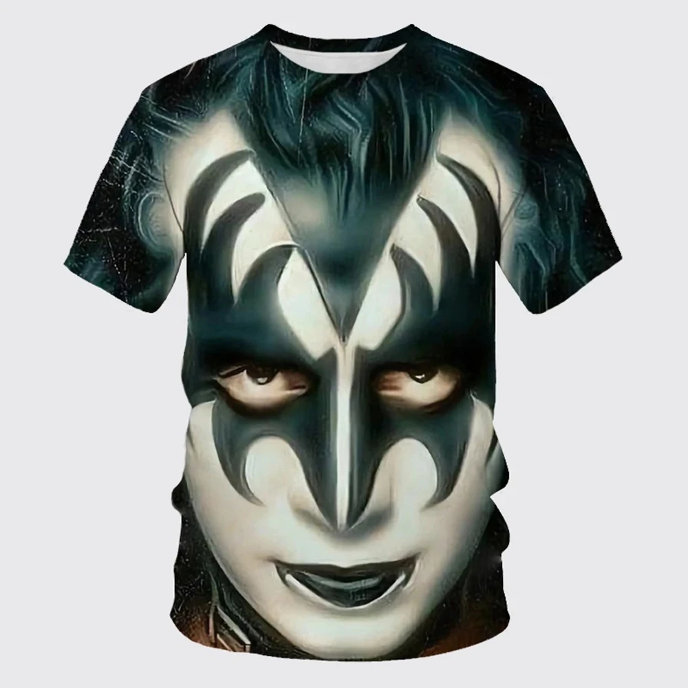 Kiss Solo Album Band Printed 3D Print O-Neck T-shirts Men Short Sleeve Fashion Streetwear Harajuku T Shirt Unisex Clothing