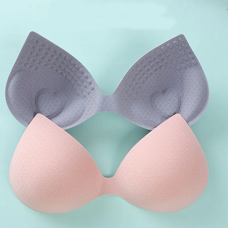 2023 New 1Pair Women Summer Swimsuit Padding Inserts Sponge Foam Bra Pads Chest Cup Breast Bra Bikini Insert Chest Pad