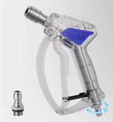 Black High-Pressure Rust-Proof Water Gun, 1/4" Self-Locking 3/8" Tail-End Rotating Connection for Bosch image 3