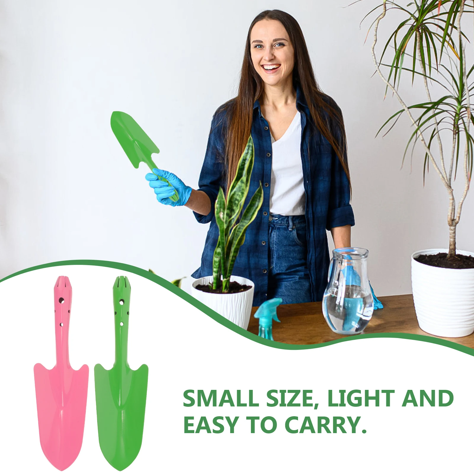 

4pcs Iron Vegetable Spatula Hand Digging Tools Small Shovel Trowels Gardening Planting Weeding Digging Transplanting Loosening