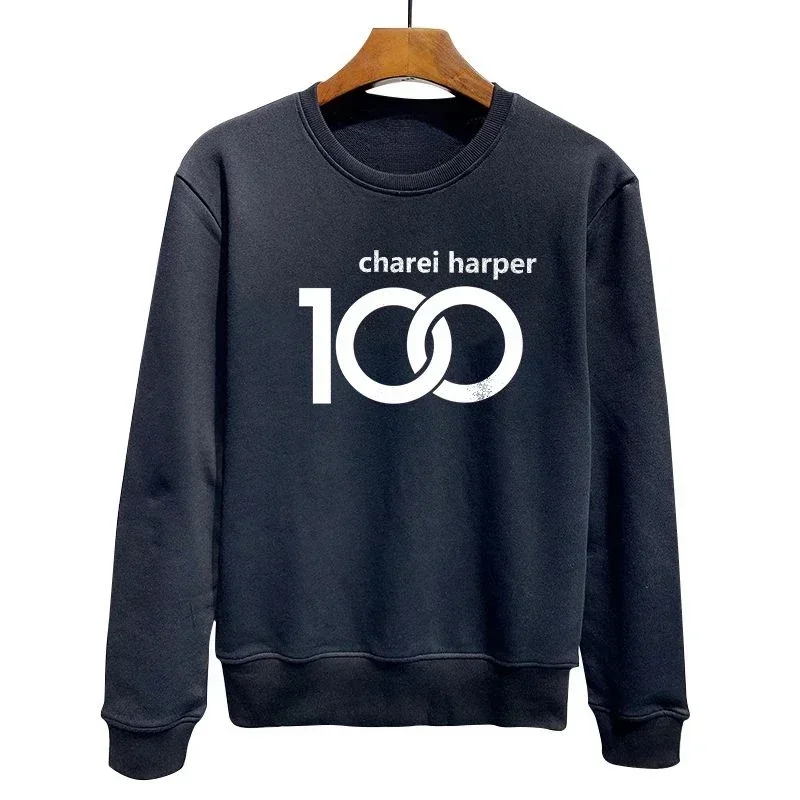 Charei Harper Dsq 375 Cotton Men's Hoodie European Fashion Simple Printed Crew Neck Pullover Winter Autumn Top Long Sleeve