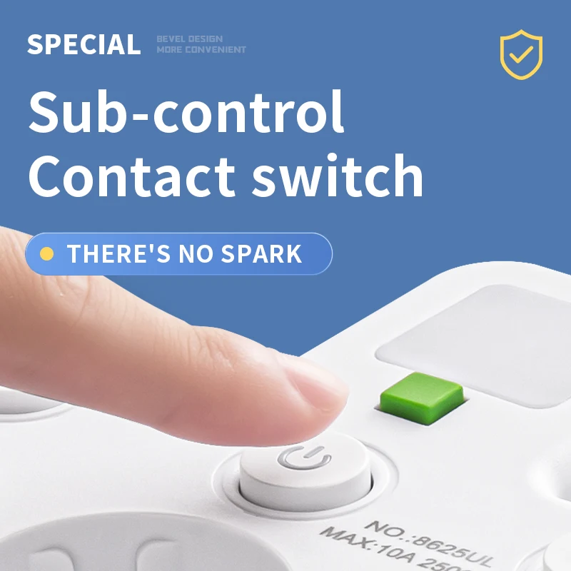 الاتحاد الأوروبي التوصيل المقبس 4/3/2/1 مآخذ قطاع الطاقة مع 2 USB نوع-C ميناء دون تمديد الجدار مهايئ شاحن للمكاتب المنزلية #2