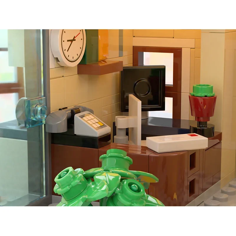 Moc Bausteine Café de Provence Technologie Modulare Ziegel Modell Geschenke Weihnachten Spielzeug DIY Sets Montage