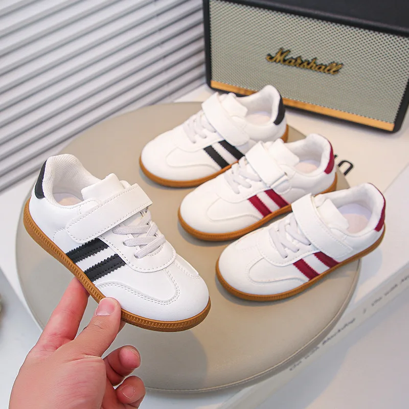 

Fashion Sport Shoes For Children PU Leather Ergonomics Kids Sneakers Soft-soled Children's Sneakers Boy's Girl's Tennis Shoes