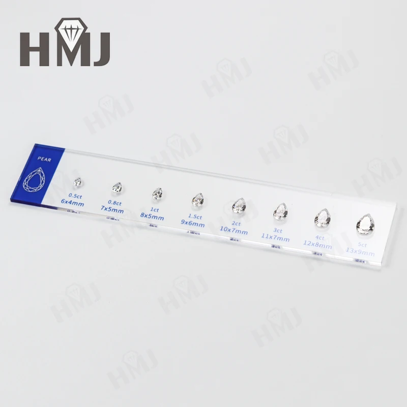 HMJ Jewelry Setting Gemstones Size Diamond Carat Ring Sizer Tester Guideline Tools Comparison Jewerly Dealer Tools Set Wholesale