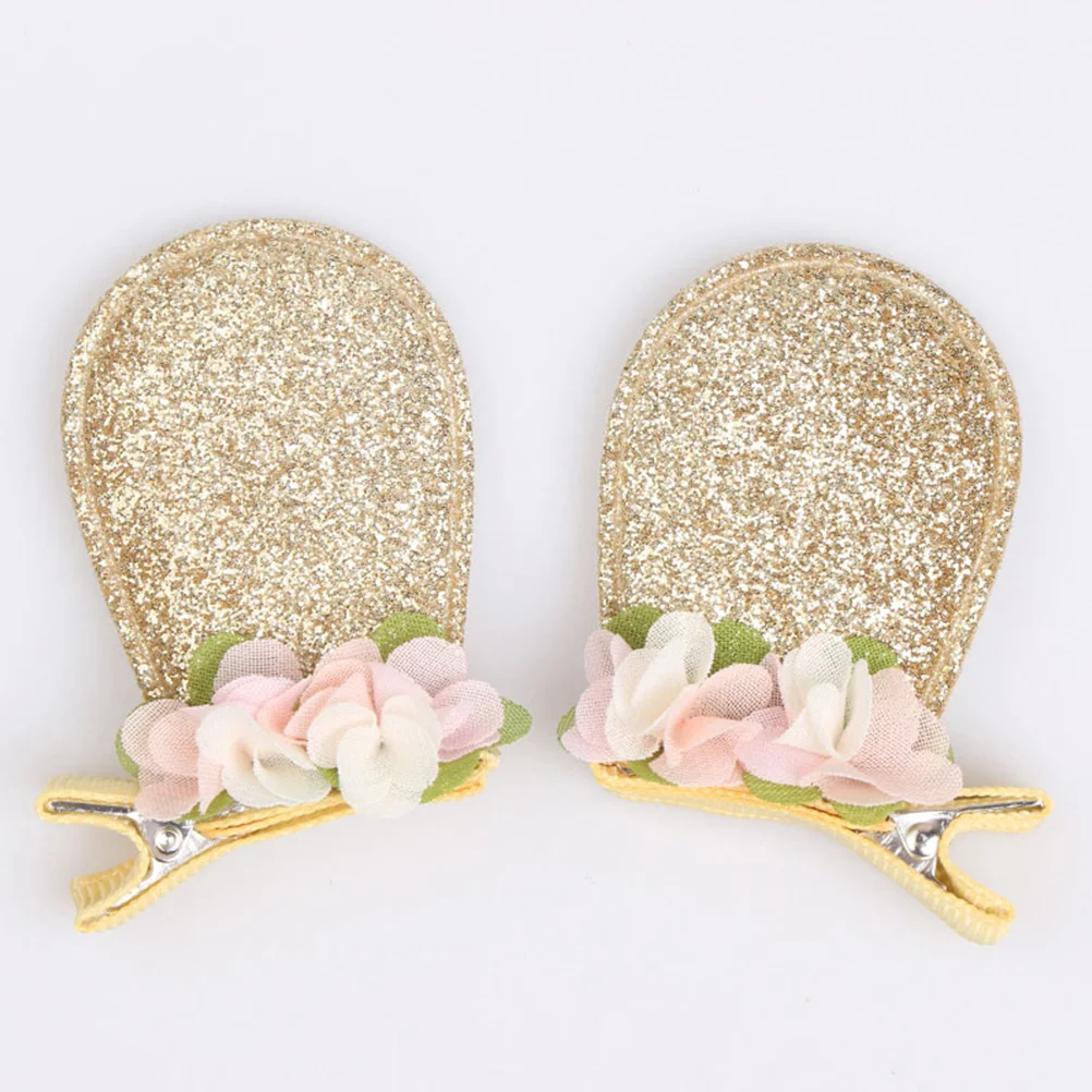 

Rabbit Ear Clips Sequin Animal Ears Barrettes For Hair Styling Accessories Hair Decoration Party Cosplay Gift
