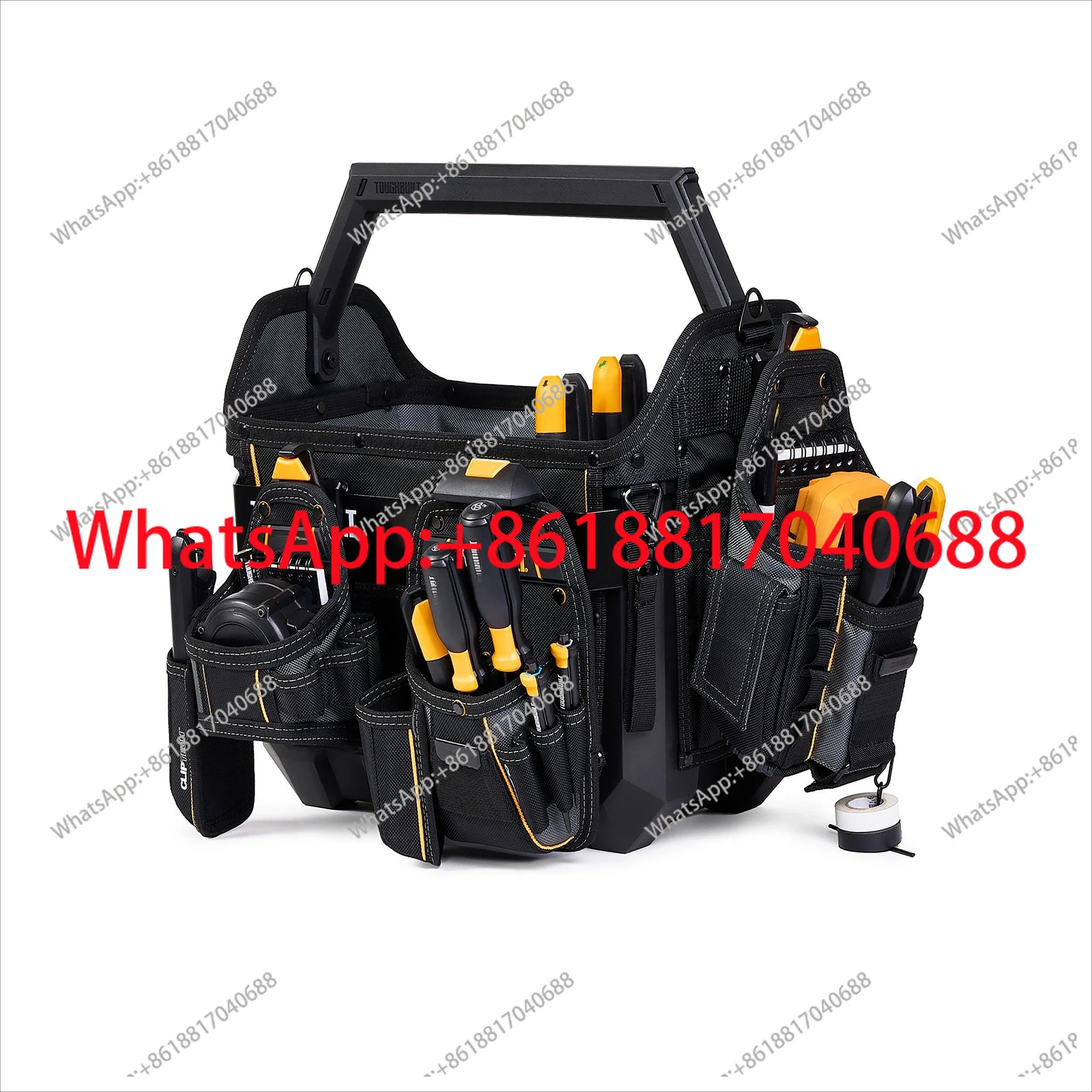 40 cm opening, waterproof hard bottom tool basket multi-function kit