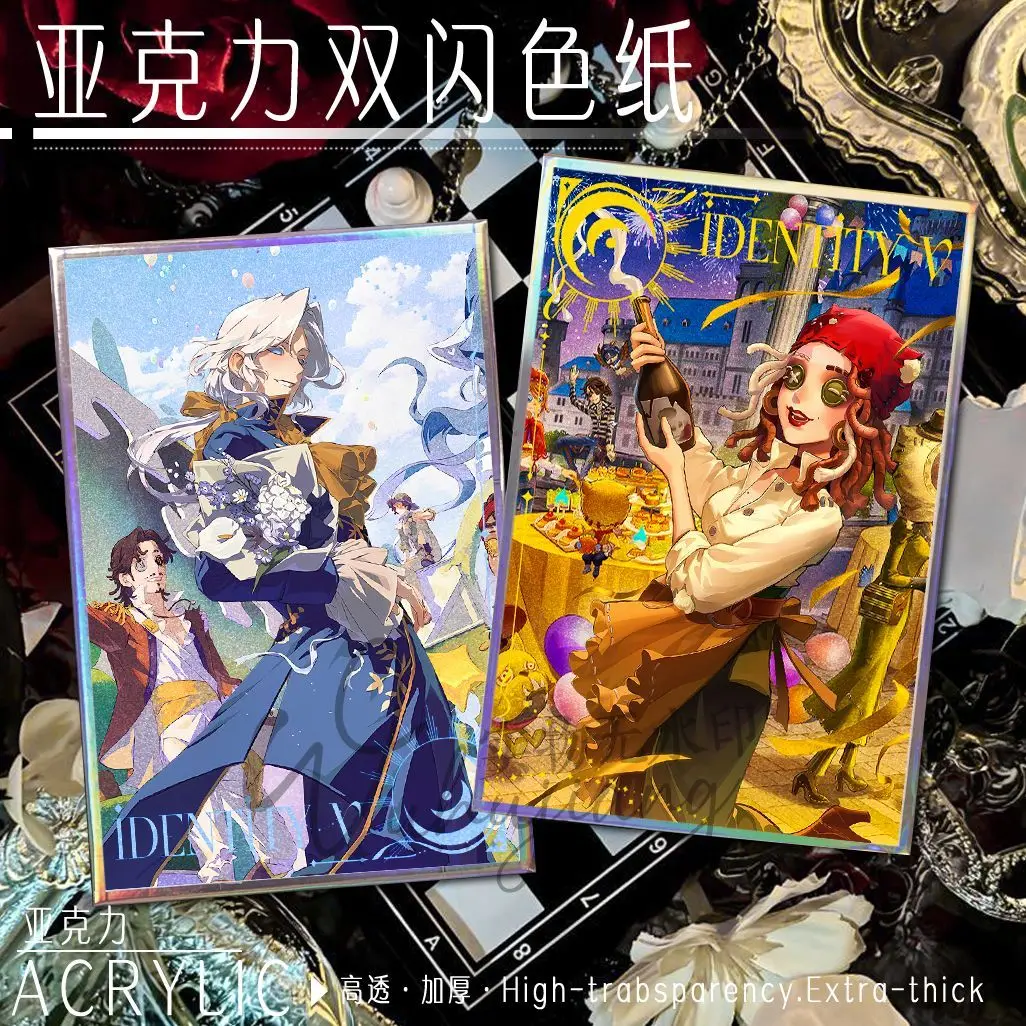 

Аниме Identity V Joseph Desaulniers Patricia Dorval, акриловый цвет для косплея на мультяшном цветной бумаге, цвета, аксессуары для листов