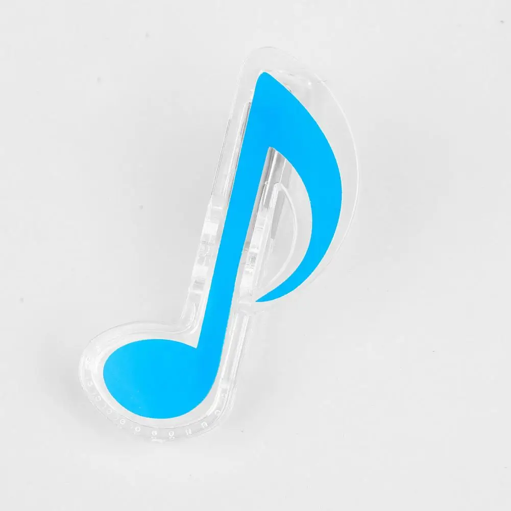 Klip File Anti retak skala musik klip kertas Memo klip indeks Bookmark untuk perlengkapan kantor sekolah dapat digunakan kembali keluar portabel