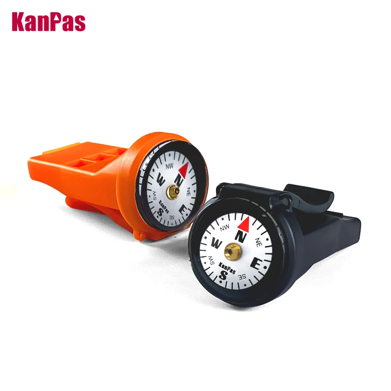 Kanpas Trail Runing Whistle with Compass,magnifier/ luminous design for outdoors, Trekking ,Hunting,Rescue,Life-saving