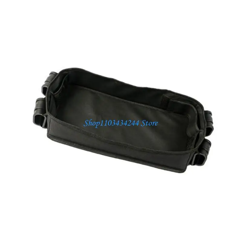 Convenient Wagons Organiser Tray Universal Tray Equipped with Double Cup Holder and Storage Mesh Pockets