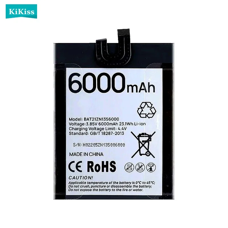 S98(BAT21ZN1356000) Mobile Phone Battery For DOOGEE S98 6000mAh High Quality