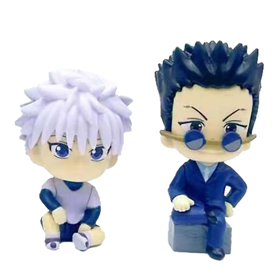 Hunter X Hunter édition expérimentale Chibi Statues Killua Hisoka Illumi boîte aveugle à collectionner Mini ensemble de figurines Anime bureau cadeau