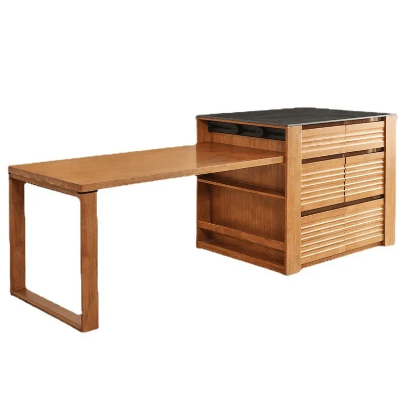 dining Solid wood dining  and chair combination 4 people 6 people small apartment rectangular table dining