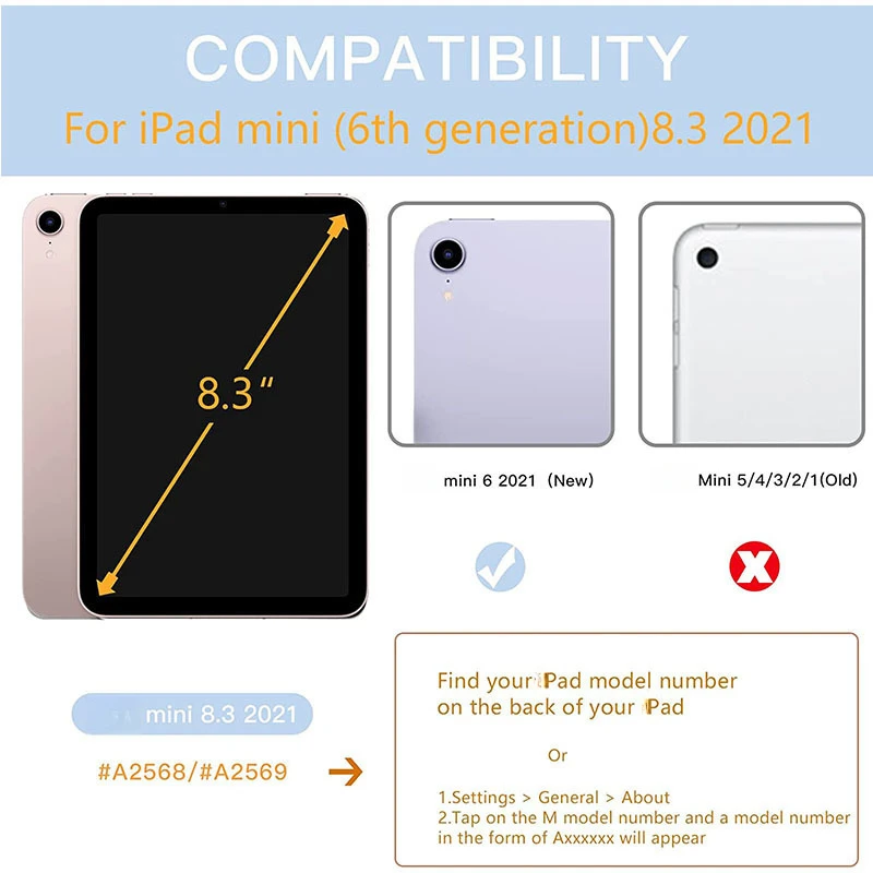 Acryl-Hülle mit Stifthalter für iPad Air 6 Pro 12.9 11 10. Generation Y-Fold Stoßfest – Detail 2