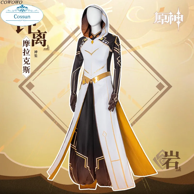 Anime! Genshin Impact Zhongli Morax Game Suit Handsome Uniform Cosplay Costume Halloween Carnival Party Outfit For Men 2021 NEW