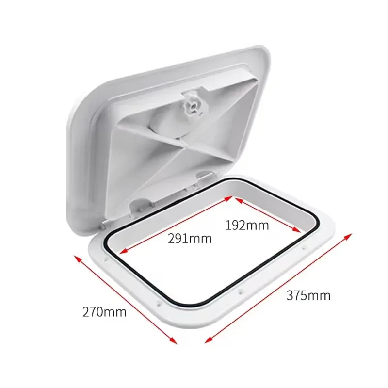 ABS Square Plastic Boat Hatch Cover Inflatable Pontoon Boat Accessories Marine Deck Lid Replacement Parts for Yacht Fishing