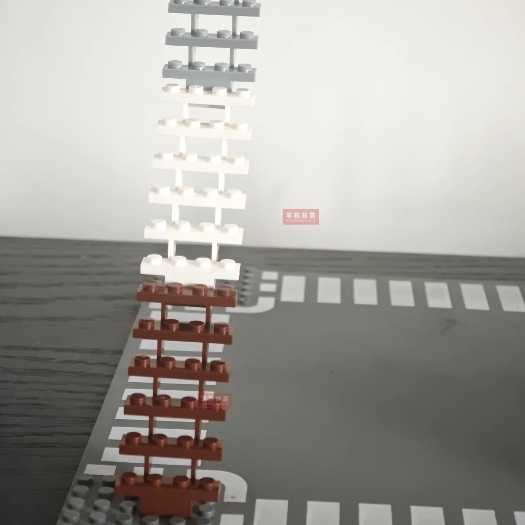 4 قطعة الطوب MOC الدرج 7x4x6 سلالم المنزل مستقيم مفتوح 30134 خطوات سلم وحدات بلدي مدينة بنة لتقوم بها بنفسك لعبة الطوب