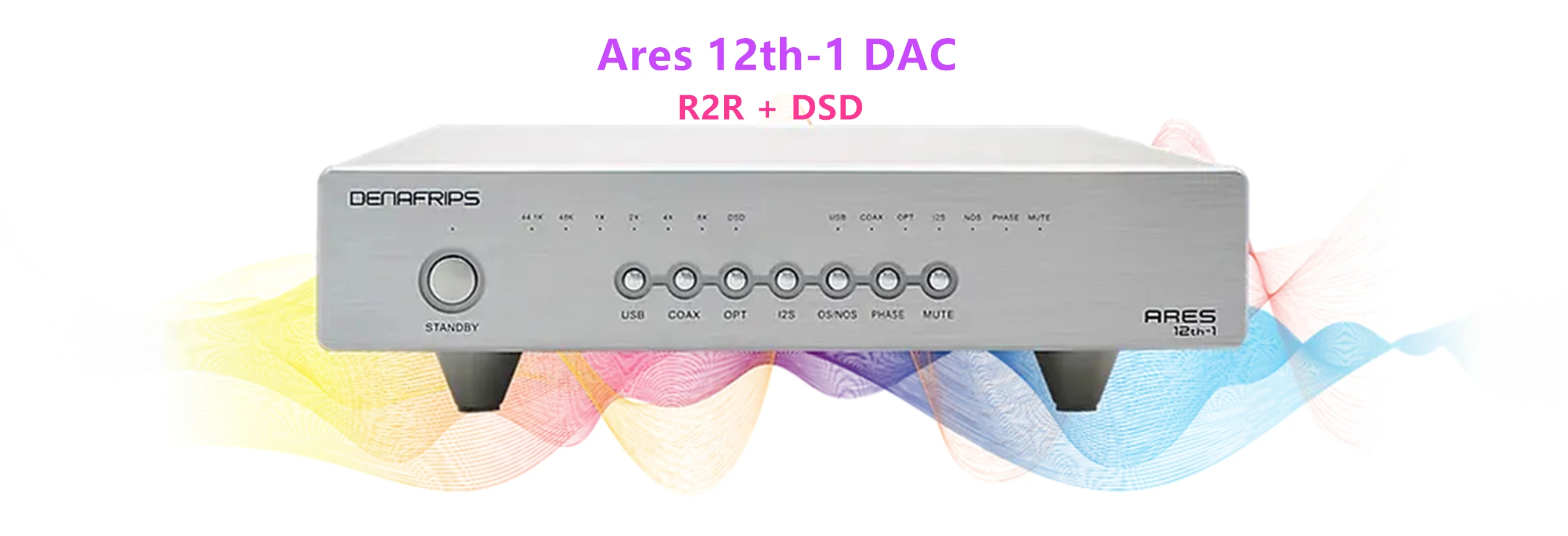 

Denafrips ARES12TH-1 DAC R2R+DSD Architecture, Coaxial x 1 OPT x 1, I2S x 1, USB2.0 B-type, High-end Practical DAC