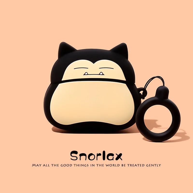 Pokemon Ball Snorlax For Airpods Pro 2 Case,3D Anime Earphone Silicone Cover For Airpods 5 4 3 2 1 Case Funda