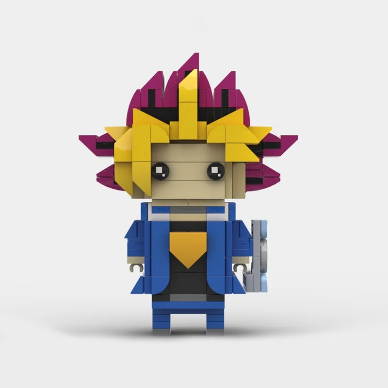263 Uds. MOC Yugi Muto Yu Gi Oh Brickheadz modelo de construcción bloques de regalo de Navidad arquitectura ensamblar juguetes educativos DIY ladrillo