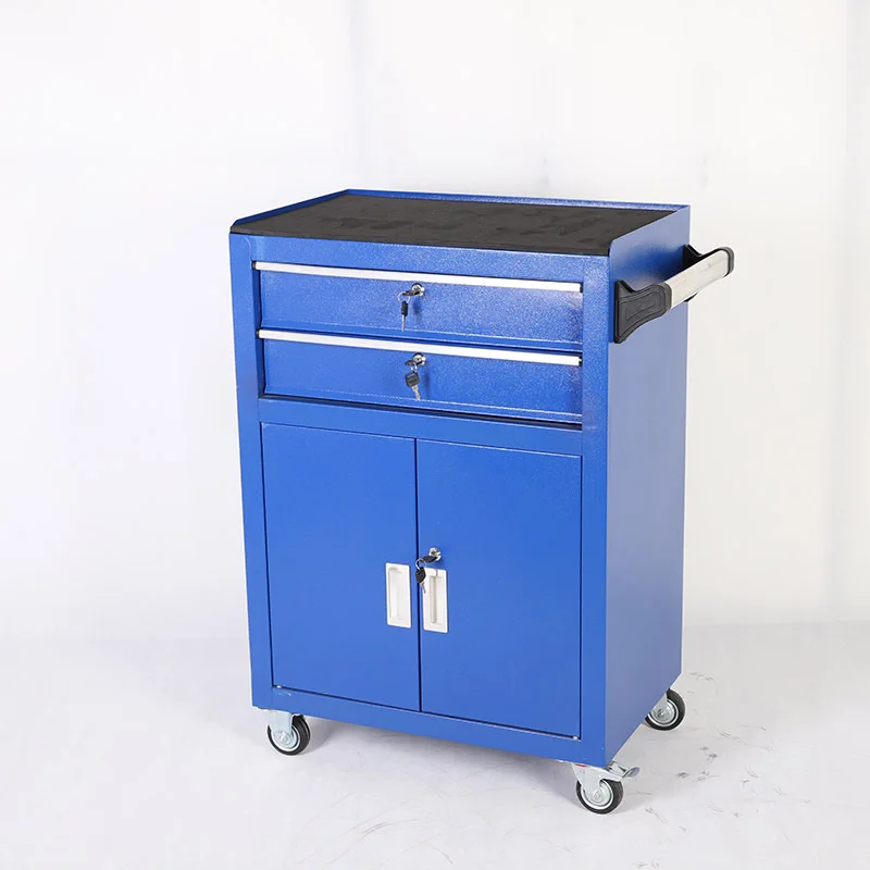 Customized Cold Rolled Sheet Toolbox Workshop Multi-functional Auto Repair Tool Cabinet Drawer Mobile Maintenance Cart Parts Box