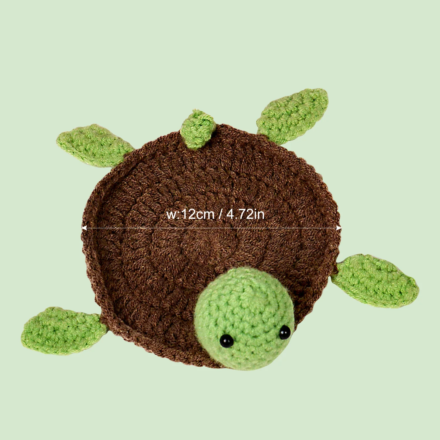 1pc/3pcs Coaster, Handmade Cute Turtle Crocheted Coaster, Potholder Hand Knitted Mug Coaster, Teacup Mat, Perfect Housewarming
