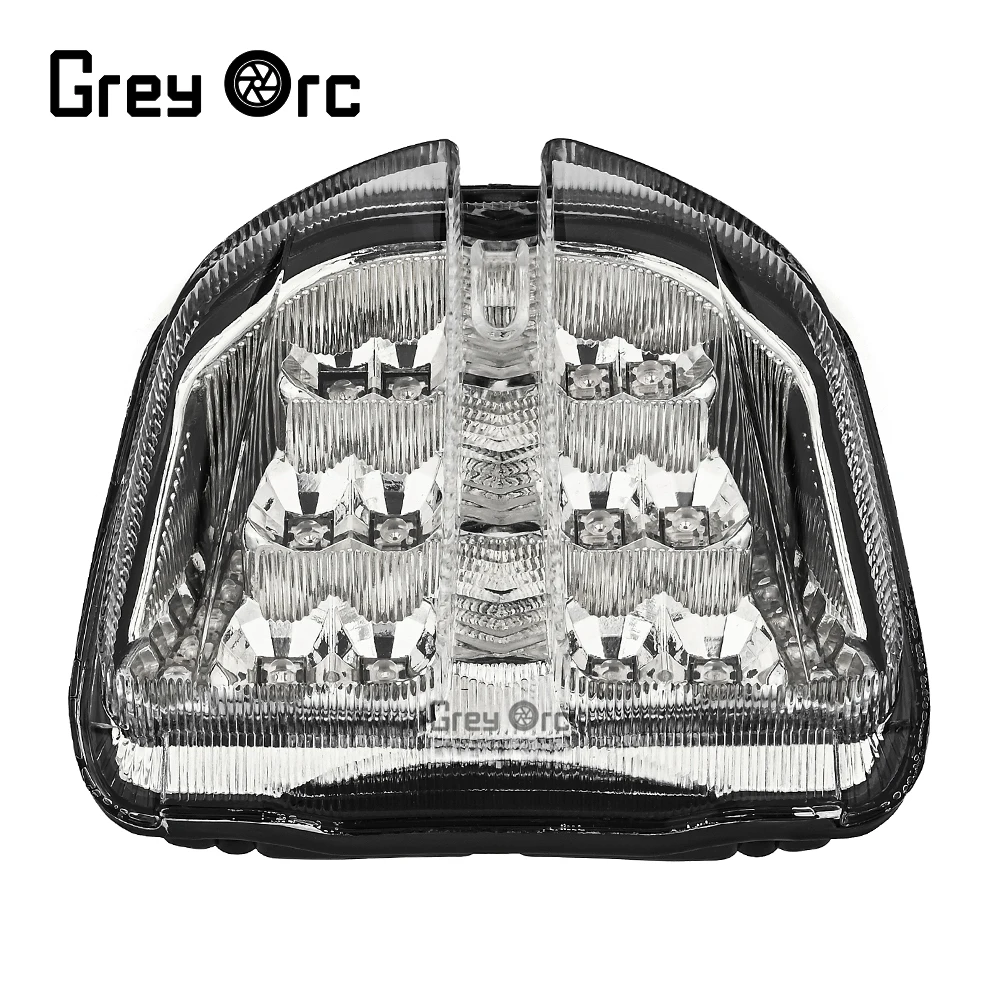 

Chrome Rear Tail Light Brake Turn Signals Integrated LED Light For Suzuki GSXR600 GSXR750 GSX-R 600 750 2006 2007