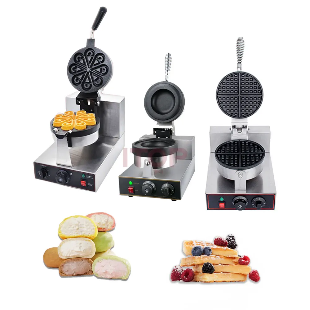 

Commercial Gofrera Ice Cream Toast Waffle Maker Electric Barbecue Oven Breakfast Machine Waffle Maker
