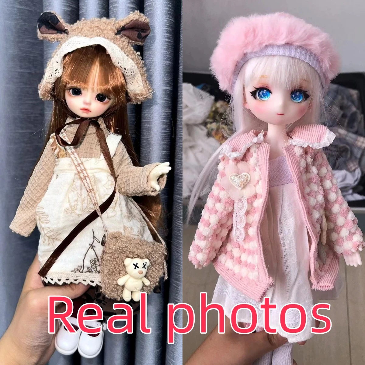 Cute Kawaii 1/6 BJD Doll Outfit 30cm Doll Changing Clothes Accessories