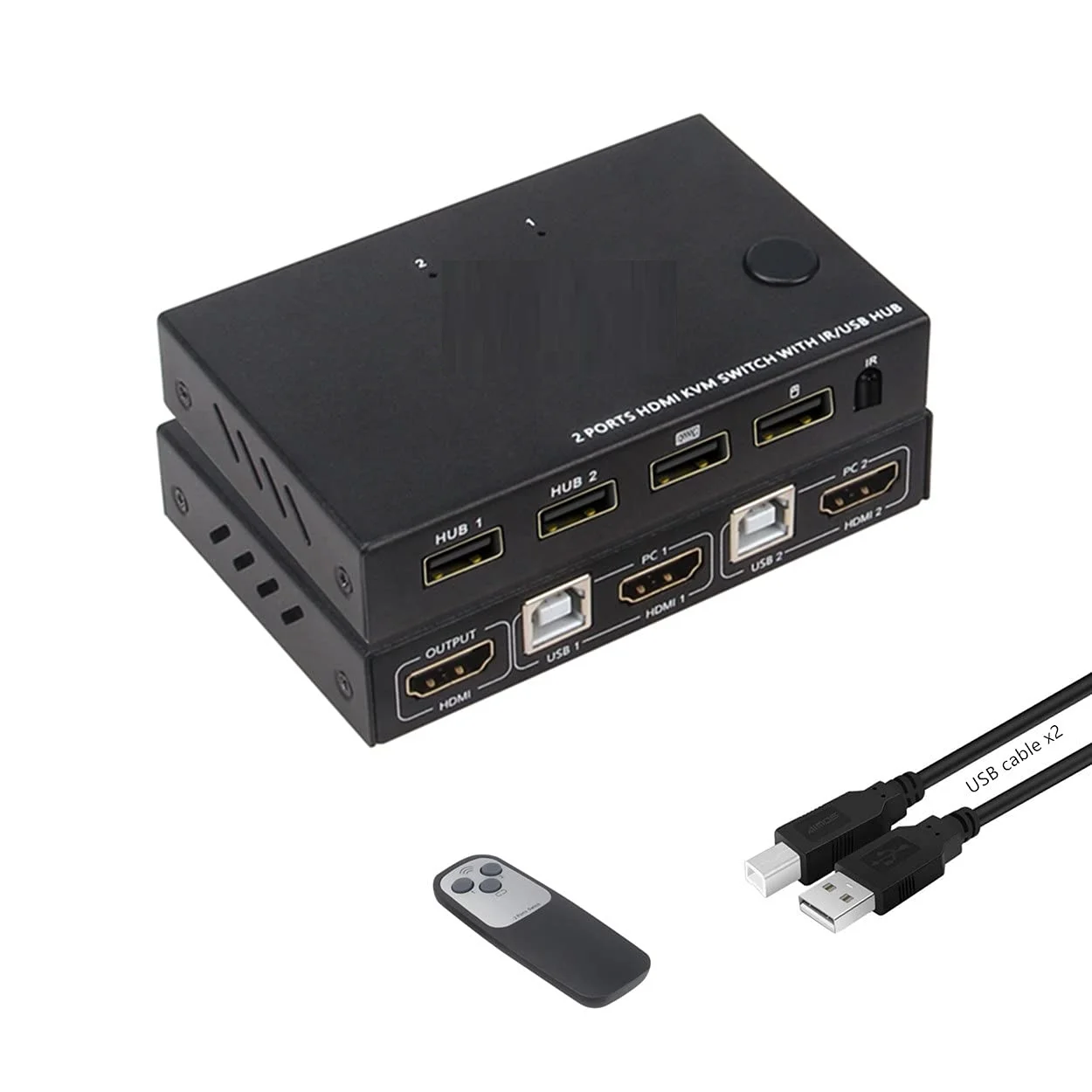 AM-KVM201CL HDMI-compatible Splitter 4K Switch KVM Usb 2.0 2 in1 Switcher For tv box Shared Monitor Keyboard＆Mouse＆Printer