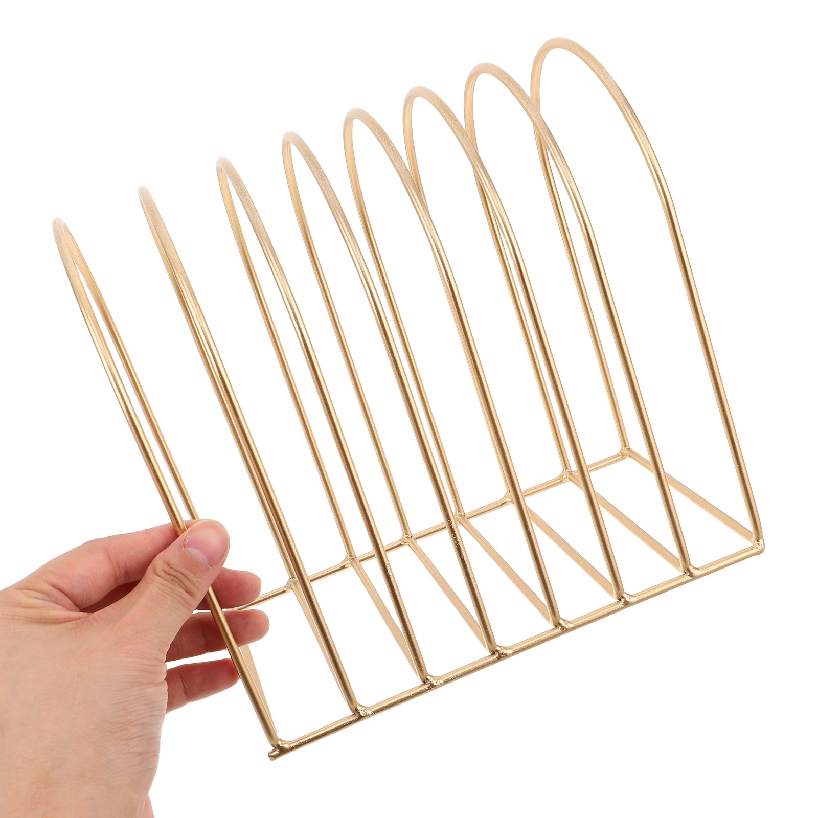 

Magazine Rack File Folder Holder Bookshelf Holders Organizer for Desk Iron Paper