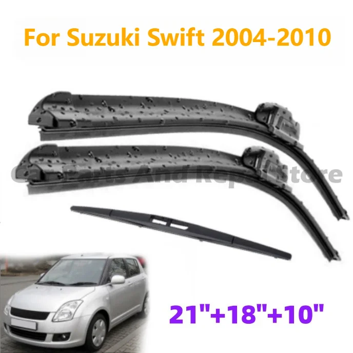 Für Suzuki Swift Hatchback 2004-2010 Knochenlose Frontscheibenwischer, Leise, Glatt, Verschleißfest