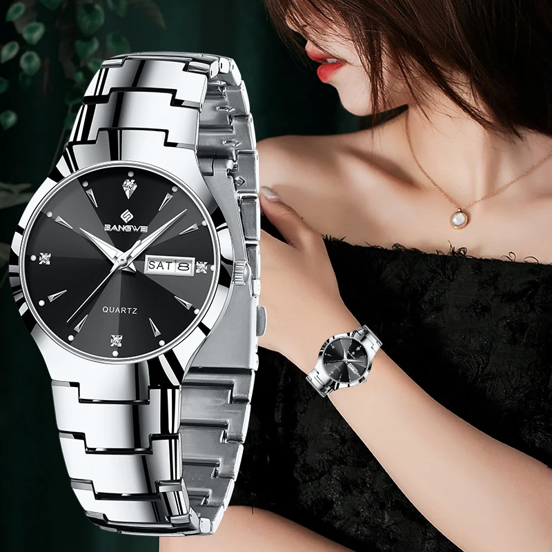 BANGWEI Watch for Women Fashion 30M Waterproof Luminous Elegant Casual Calendar Ladies Wrist Watches Business Formal Gift Clock