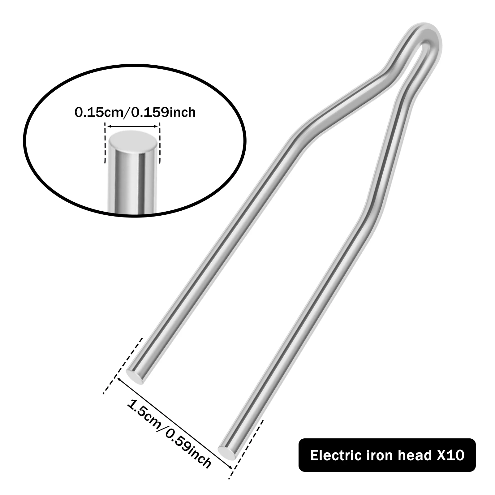 10pcs Soldering Iron Replacement Tip Welding Tip Tool for Circuit Board Wood Leather Craft Cutting Repair Tool Art Design Solder