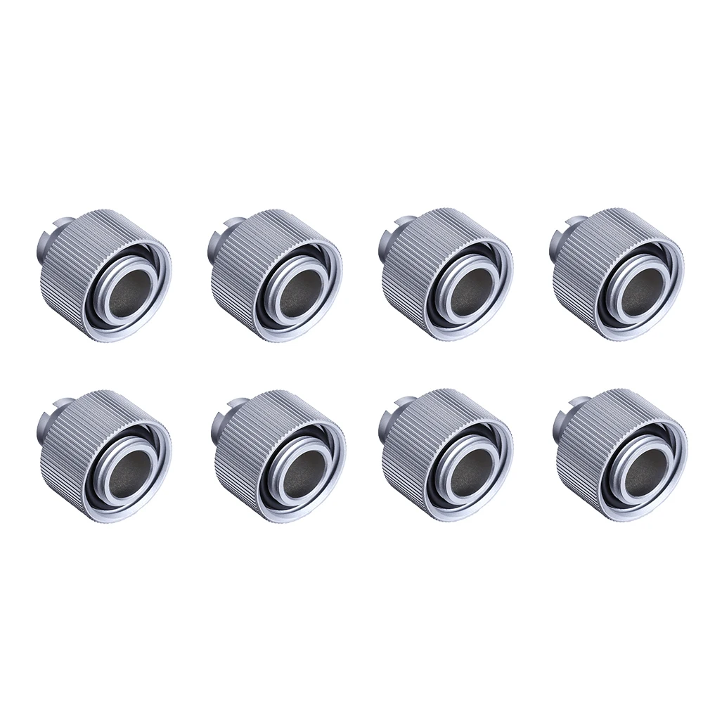 Shyrrik 8pcs Fitting Kit Contain Soft Pipe / Hose Tube Hand Compression Connector Joint 10/13mm 10/16mm Water Cooling Accessorie