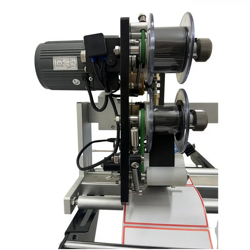 623Electric Semi-Automatic round Bottle Labeling Machine for Plastic Metal Glass Bottles Cans and Barrel Packaging Type