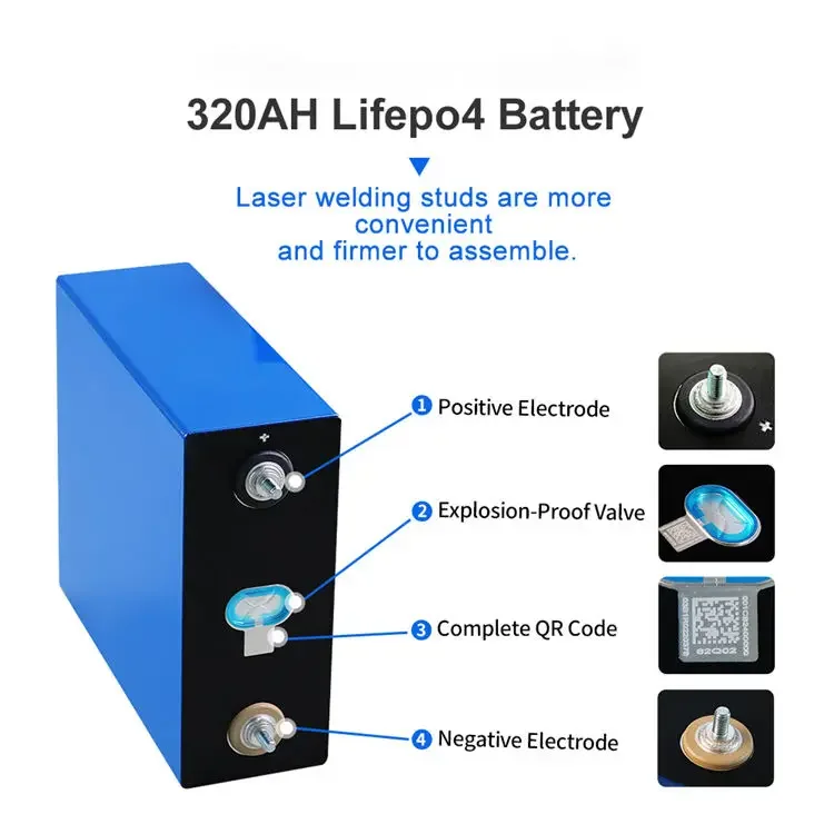 CATL A Grade Deep Cycle 6000 Times Lifepo4 Cells 320ah 302AH 310AH Solar Energy System 3.2v Batteries EV Power station