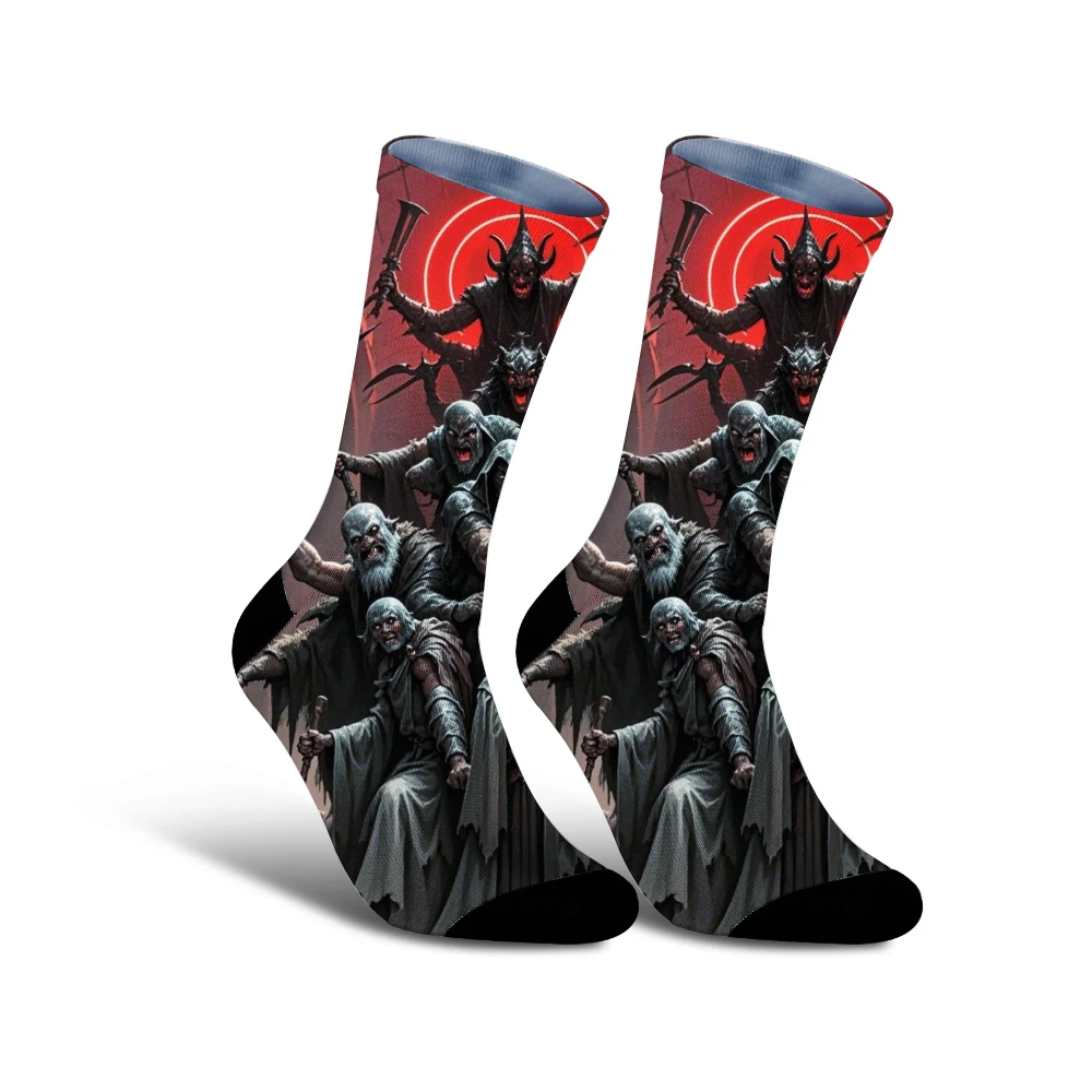 Amanti dell'equitazione, prendi le mani sulle calze che assorbono l'umidità e di lunga tenuta con motivi fantastici per fare un pronto elegante in bicicletta.