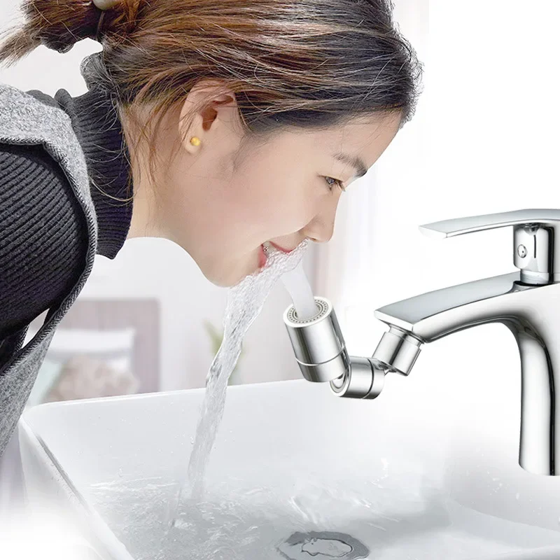 Universal 720 °Rotation Faucet Extender Spray Head Plastic Splash Filter Faucets Water Saving Nozzle Sprayer Bathroom Accessorie