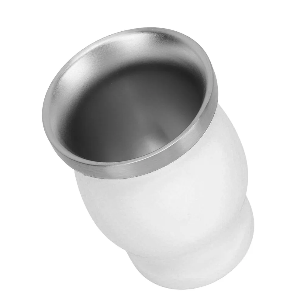 Reusable Rustless Steel Insulated Cup Heat Insulation With Tube Coffee Mug Multi color Cleaning Brush Water Cup Coffee