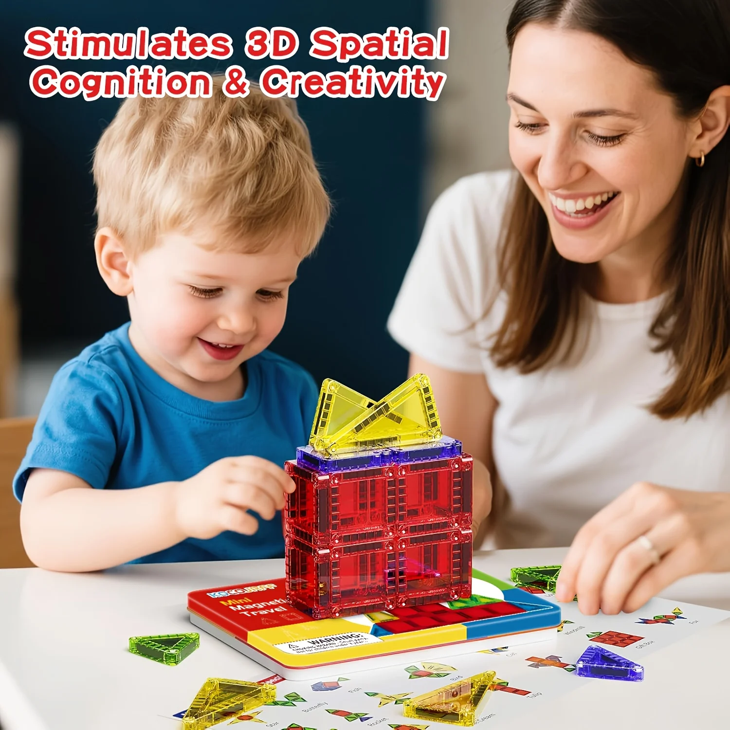 28/57 pçs mini blocos de construção magnéticos brinquedo folhas magnéticas, viagem fácil de transportar, crianças folhas magnéticas brinquedo criativo arquiteto