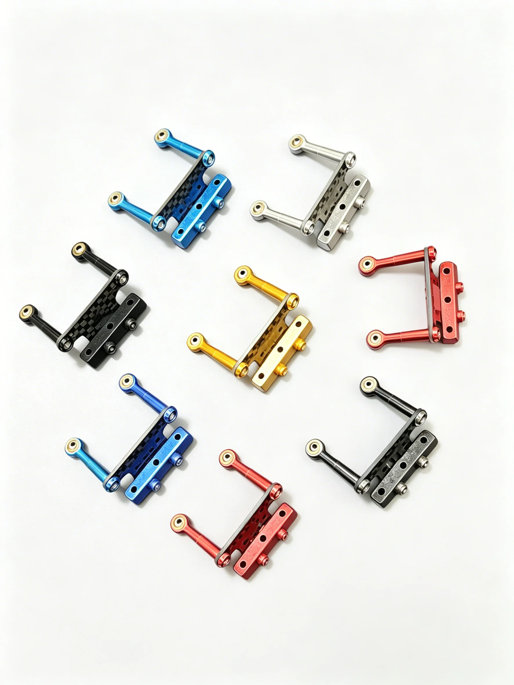 For Tamiya Mini 4WD Rear Roller Stay w/ Carbon Dog Bone Side Dampers Stabilizer Bars Racing Car Tuning Upgrade Parts